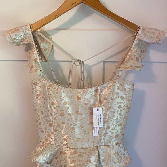 NWTS   V.Chapman dress size 00 Duchess in Dusty Cream - Picture 3 of 9